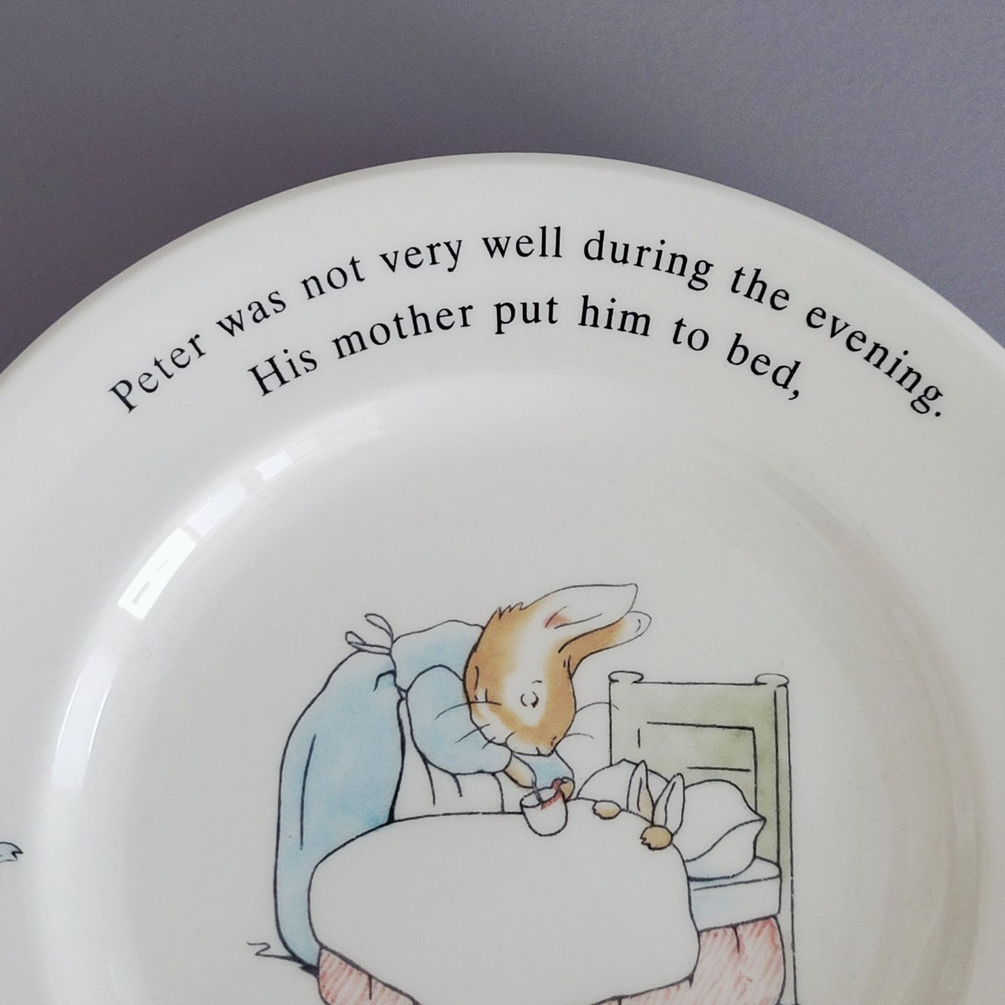 Wedgwood Peter Rabbit Bread Plate & Mug Set, Made in England