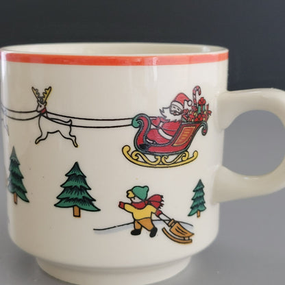 Jamestown The Joy of Christmas Cup & Saucer, 2 Sets