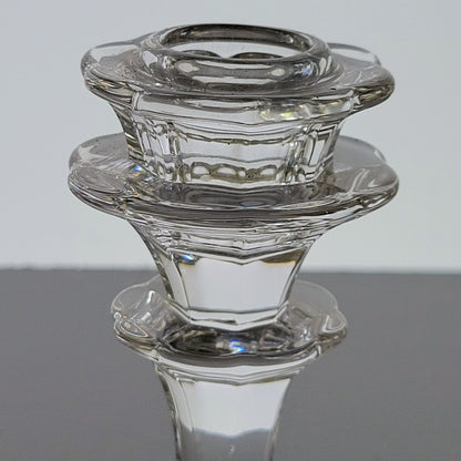 Fostoria Florentine Clear 5" Candlestick Holder, Set of 2