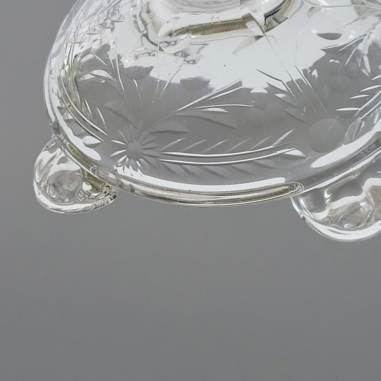 Fostoria Florentine Clear 5" Candlestick Holder, Set of 2