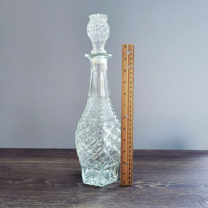 Anchor Hocking Wexford Decanter & Stopper, USA Made