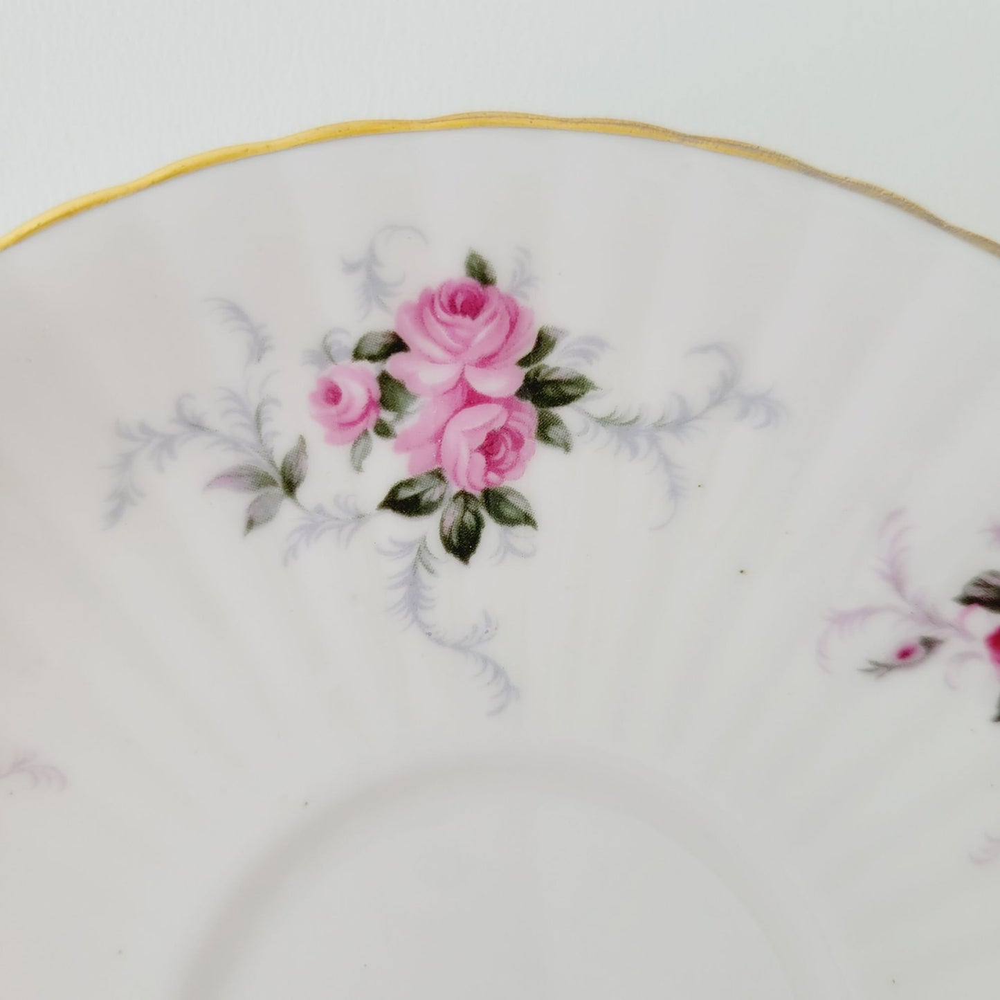 Princess House Windsor Rose Teacup & Saucer, 2 Sets
