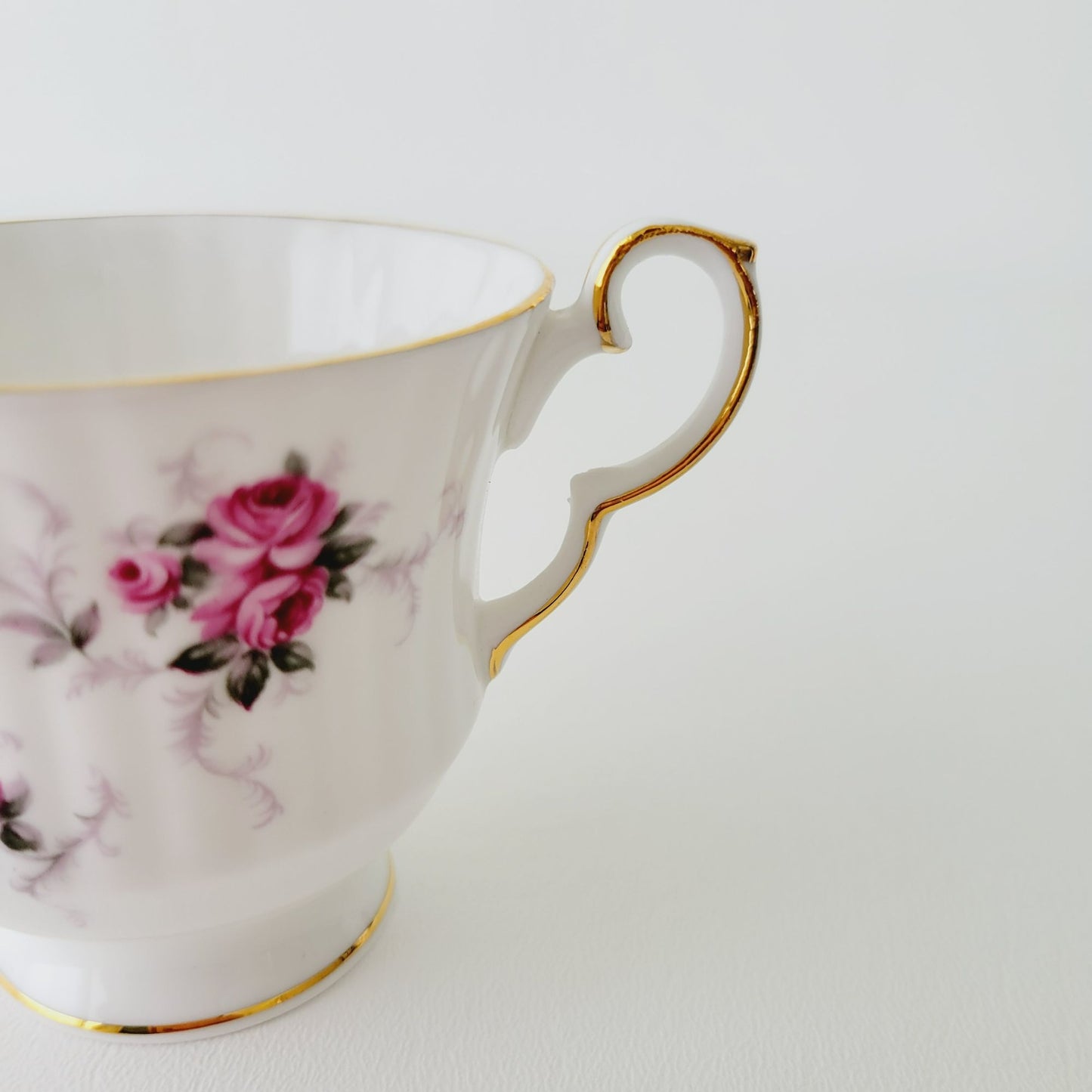 Princess House Windsor Rose Teacup & Saucer, 2 Sets