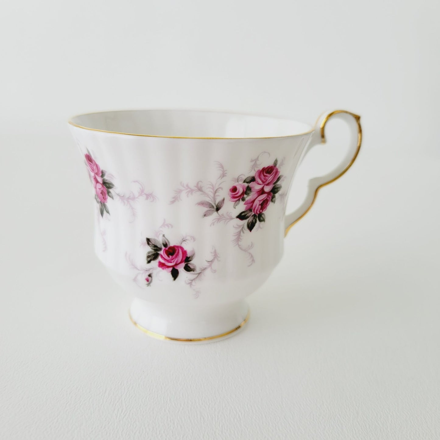 Princess House Windsor Rose Teacup & Saucer, 2 Sets