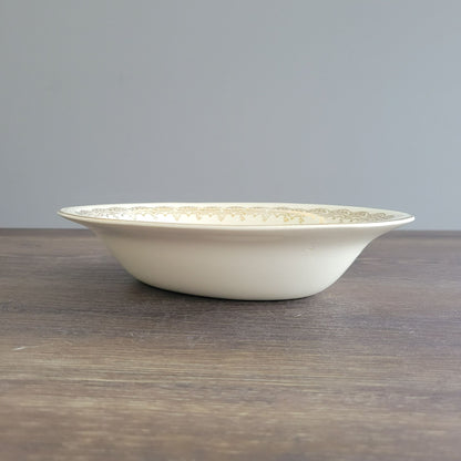 Edwin Knowles Priscilla 9" Oval Serving Bowl, c.1940s USA