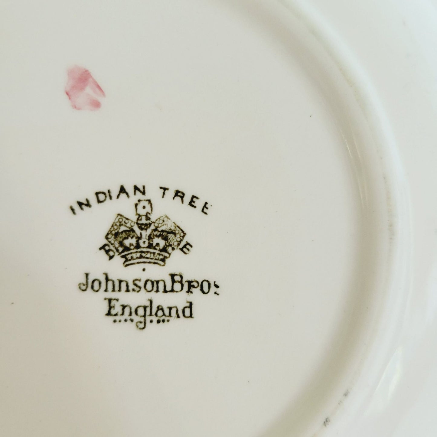 Johnson Bros Indian Tree Round Serving Bowl, c.1979-82 England