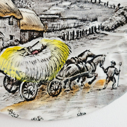 Staffordshire Yorkshire Bread Plate Set of 2, Made in England