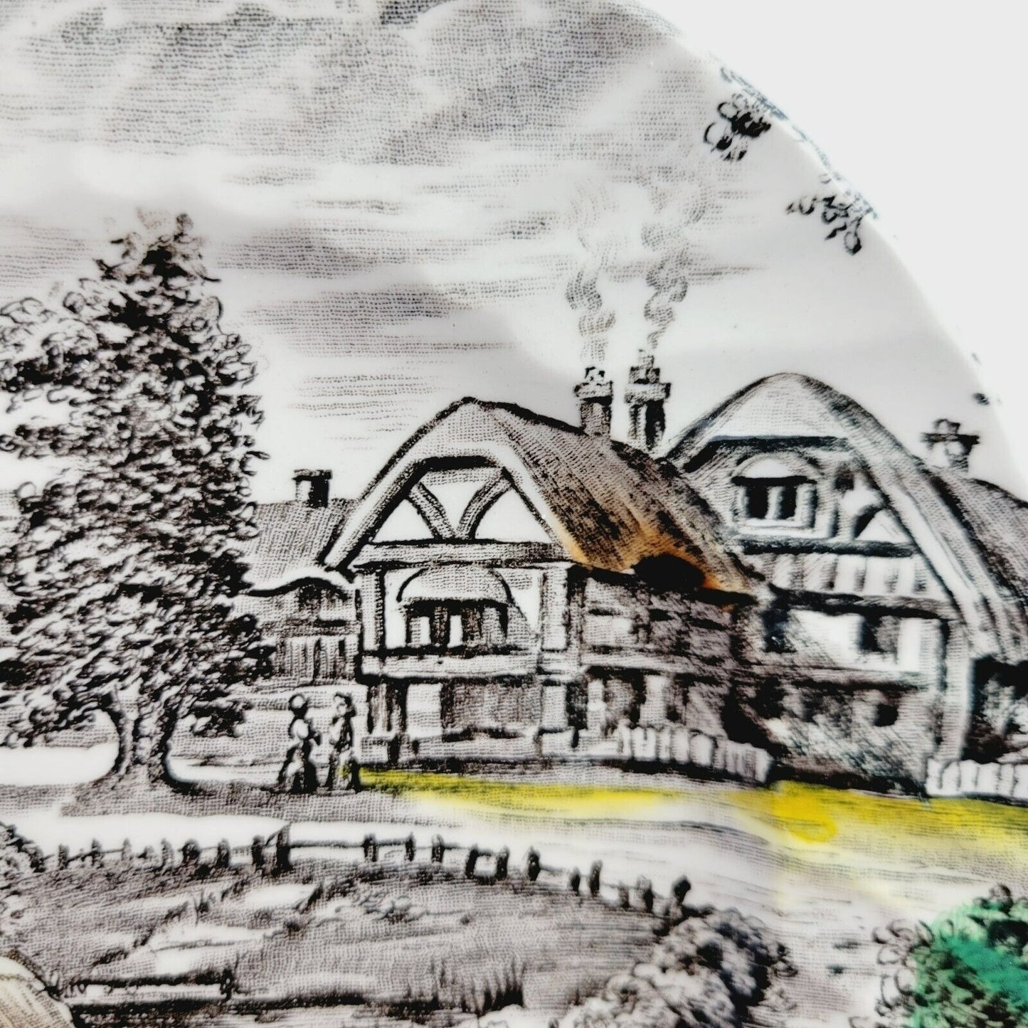 Staffordshire Yorkshire Bread Plate Set of 2, Made in England