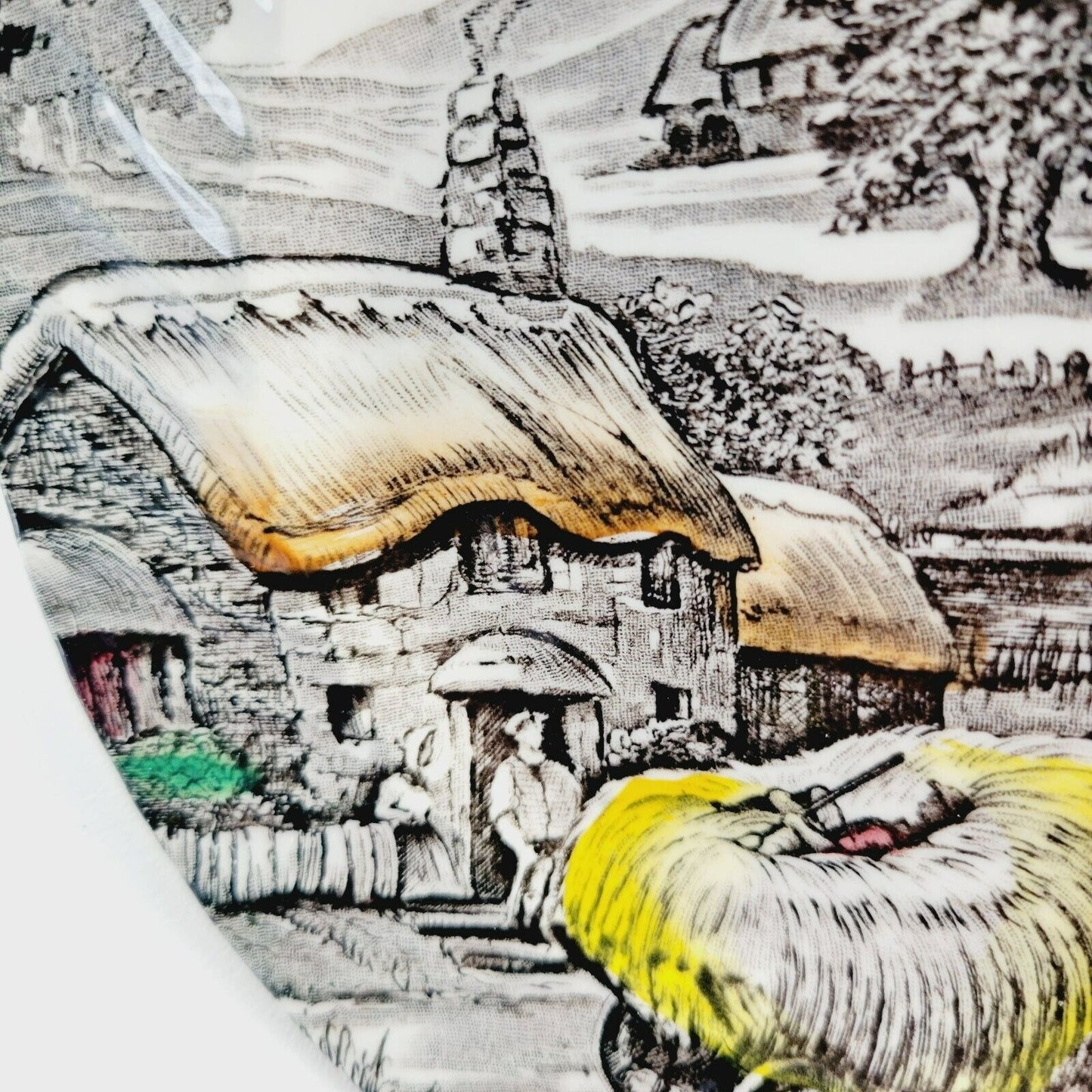 Staffordshire Yorkshire Bread Plate Set of 2, Made in England