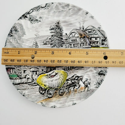 Staffordshire Yorkshire Bread Plate Set of 2, Made in England