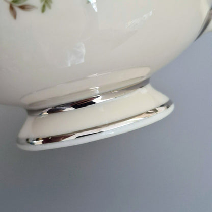 Lenox "Brookdale" Footed Cup & Saucer, 2 Sets, c.1963-93 USA