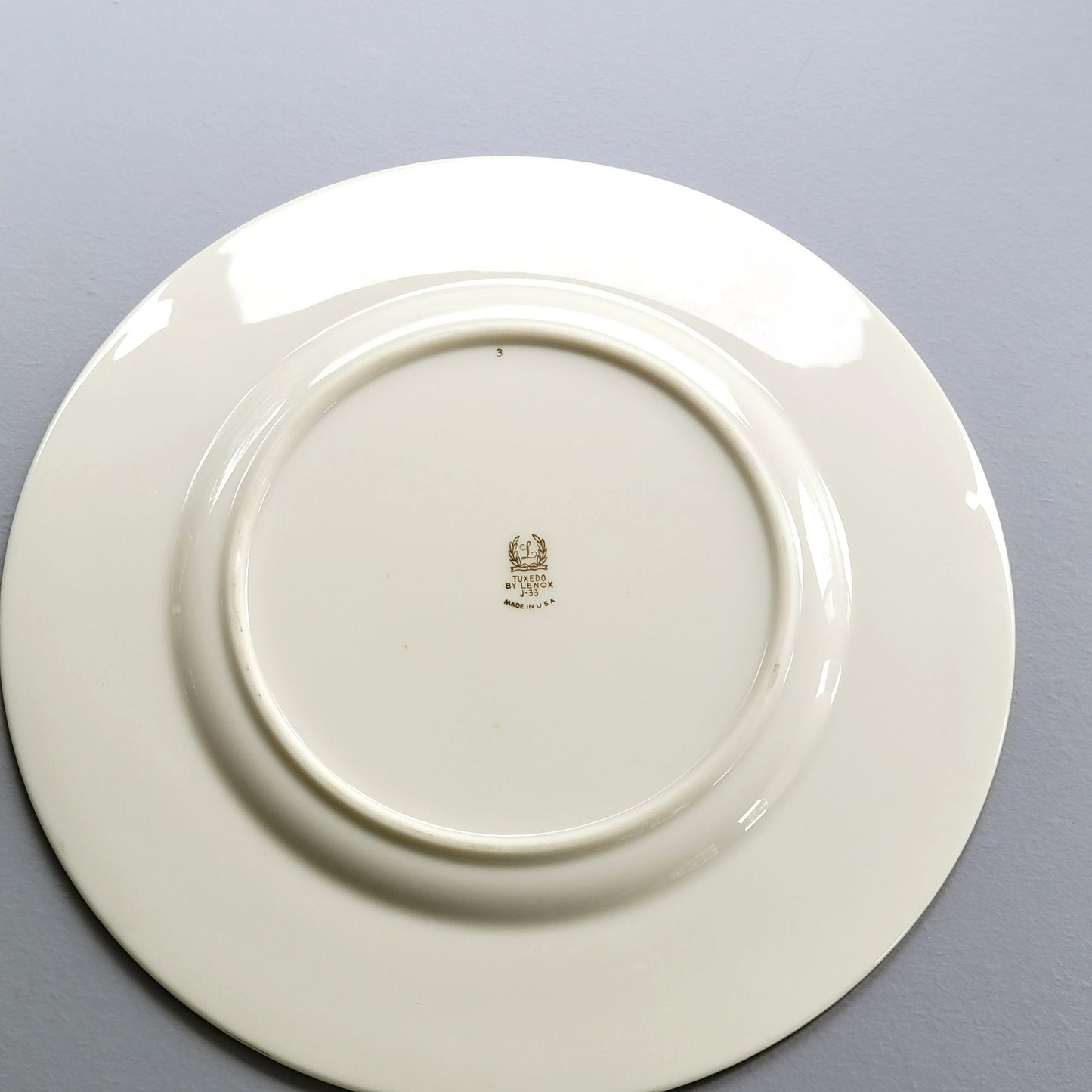 Lenox Tuxedo Dinner Plate, Presidential Collection, USA Made