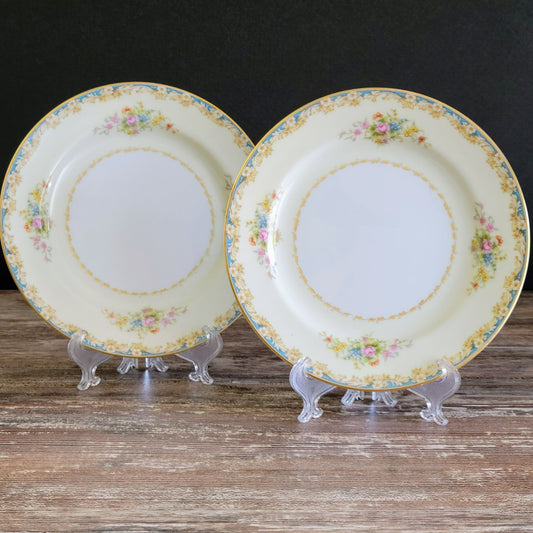 Rose China RO1 Salad Plate, Set of 2, c.1945-48 Occupied Japan