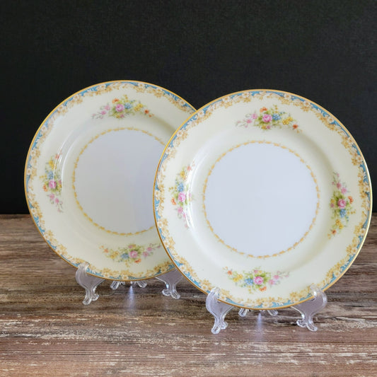 Rose China RO1 Salad Plate, Set of 2, c.1945-48 Occupied Japan