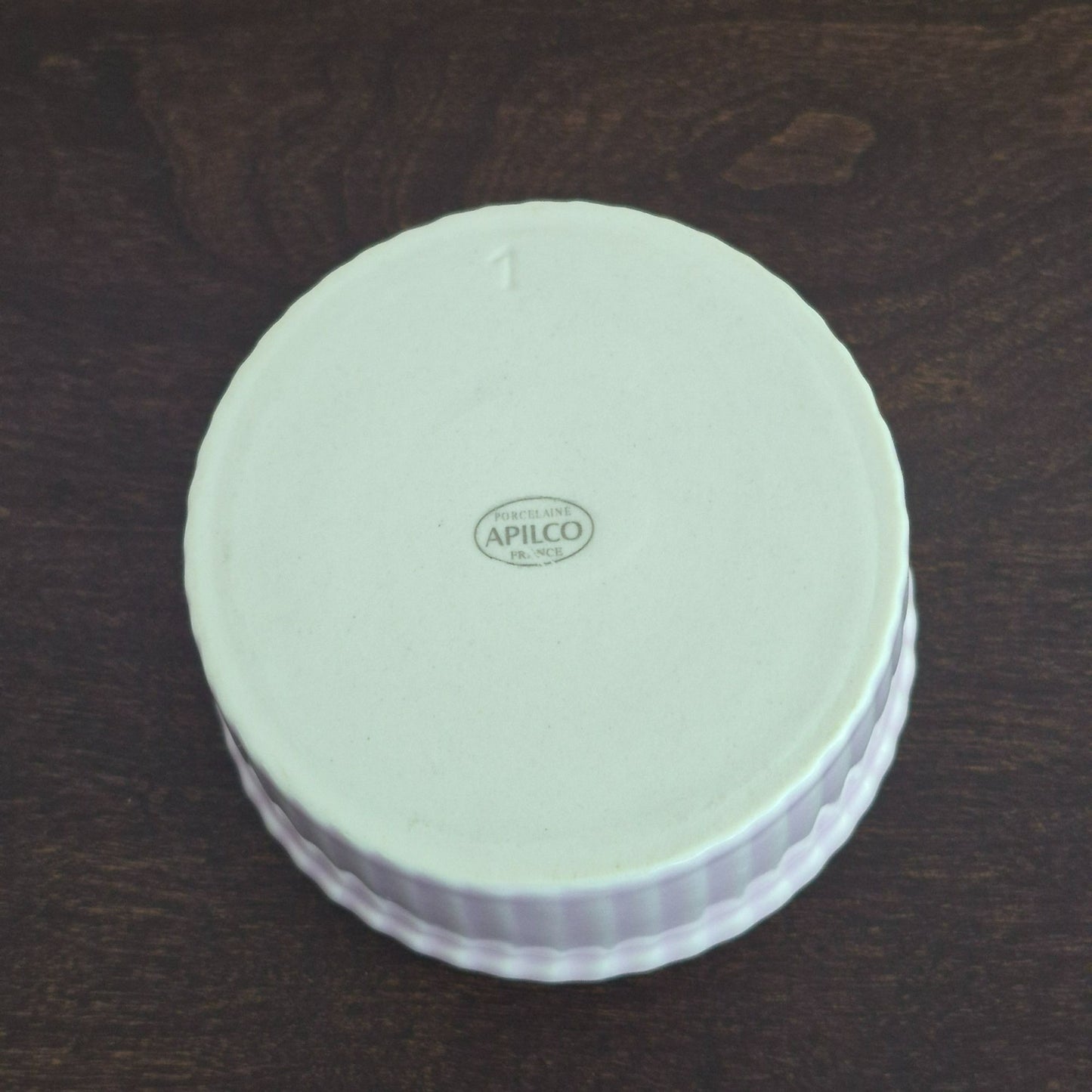 Apilco Ribbed Ramekin Bowl Set of 2, Made in France