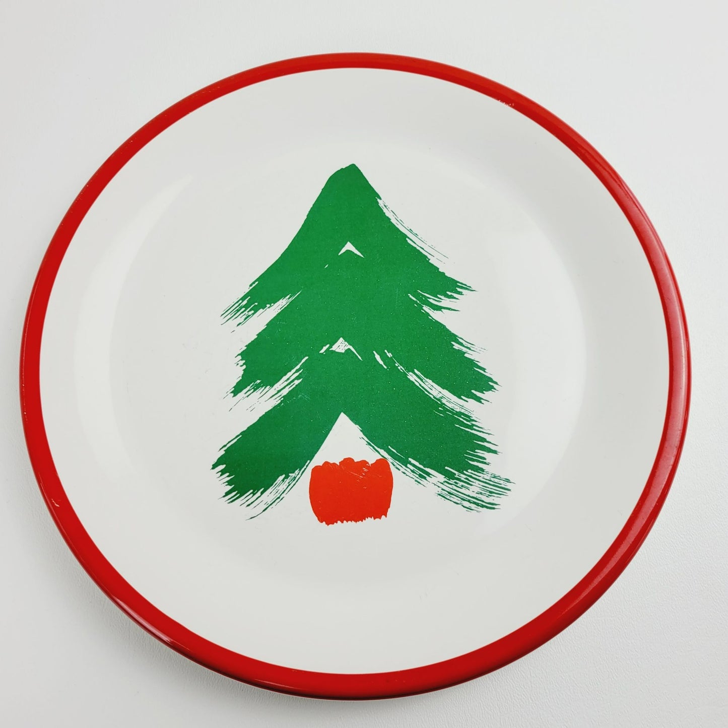 Pfaltzgraff Marimekko Christmas Tree Dinner Plate, c.1970-80 USA