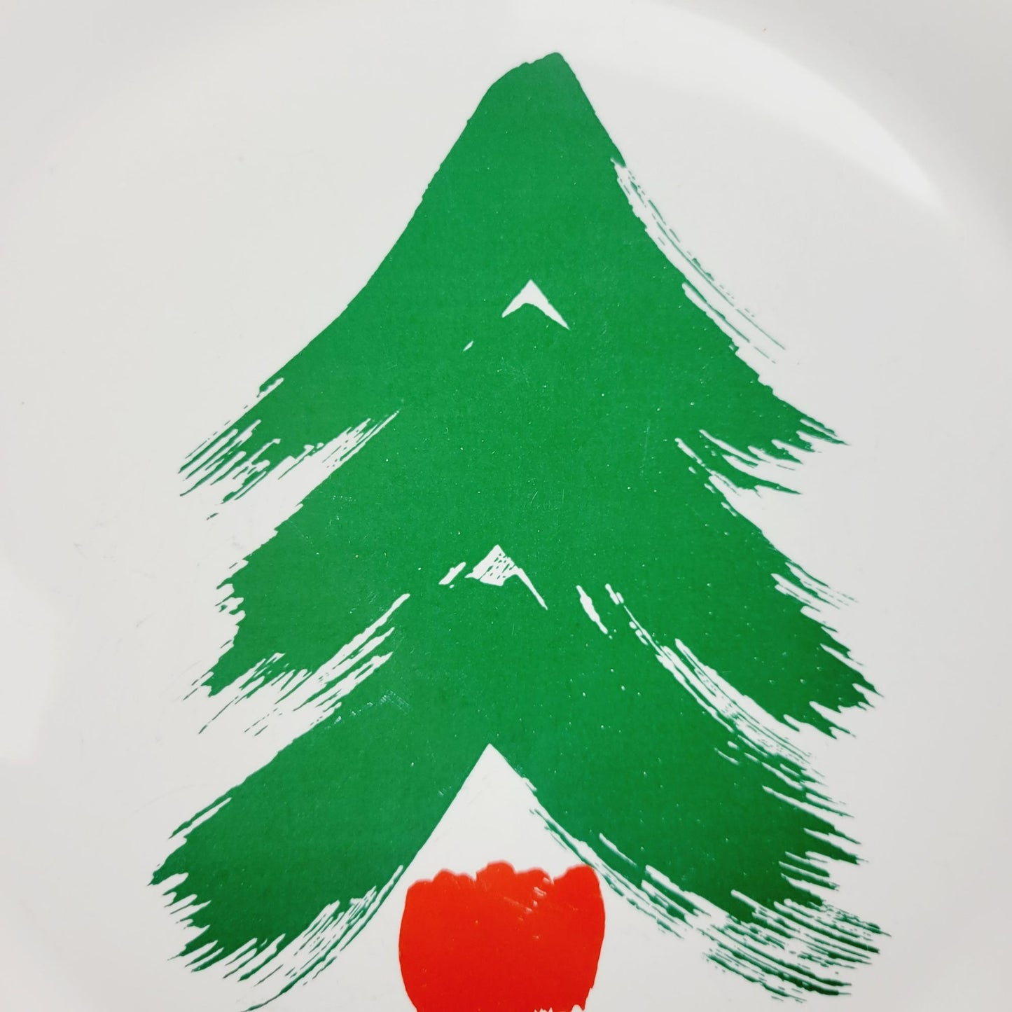 Pfaltzgraff Marimekko Christmas Tree Dinner Plate, c.1970-80 USA