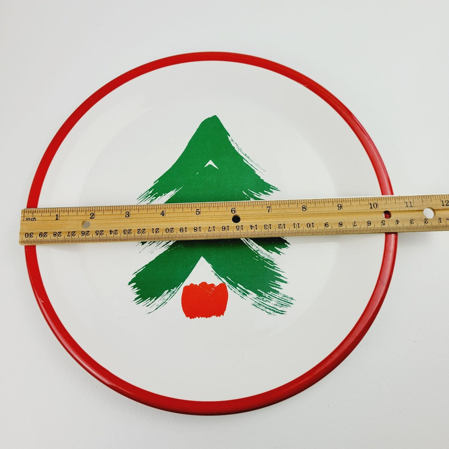 Pfaltzgraff Marimekko Christmas Tree Dinner Plate, c.1970-80 USA