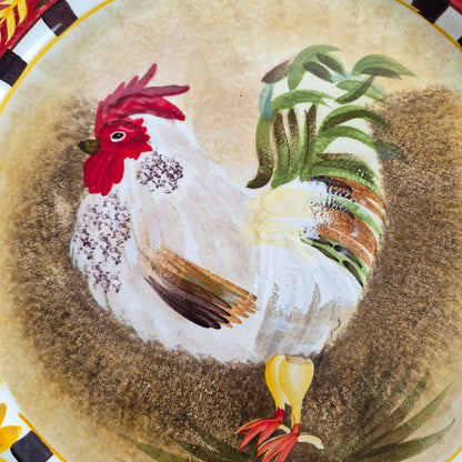 Sakura "Chanticleer" Rooster 16" Round Platter