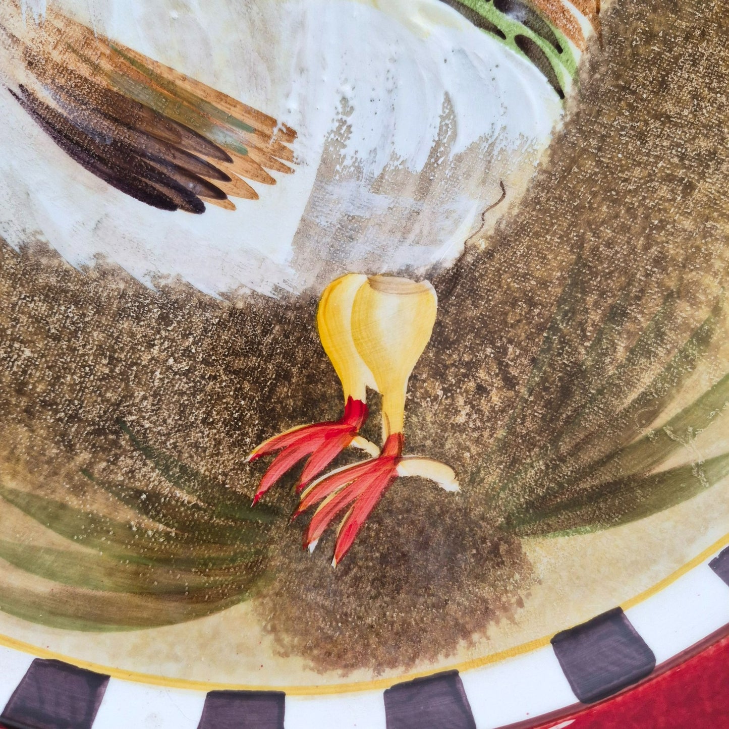 Sakura "Chanticleer" Rooster 16" Round Platter