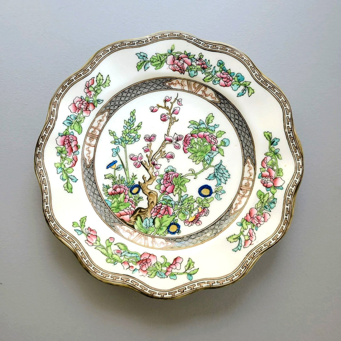 Antique Coalport Indian Tree Dinner Plate, c.1891-1920 England