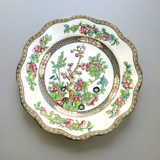 Antique Coalport Indian Tree Dinner Plate, c.1891-1920 England