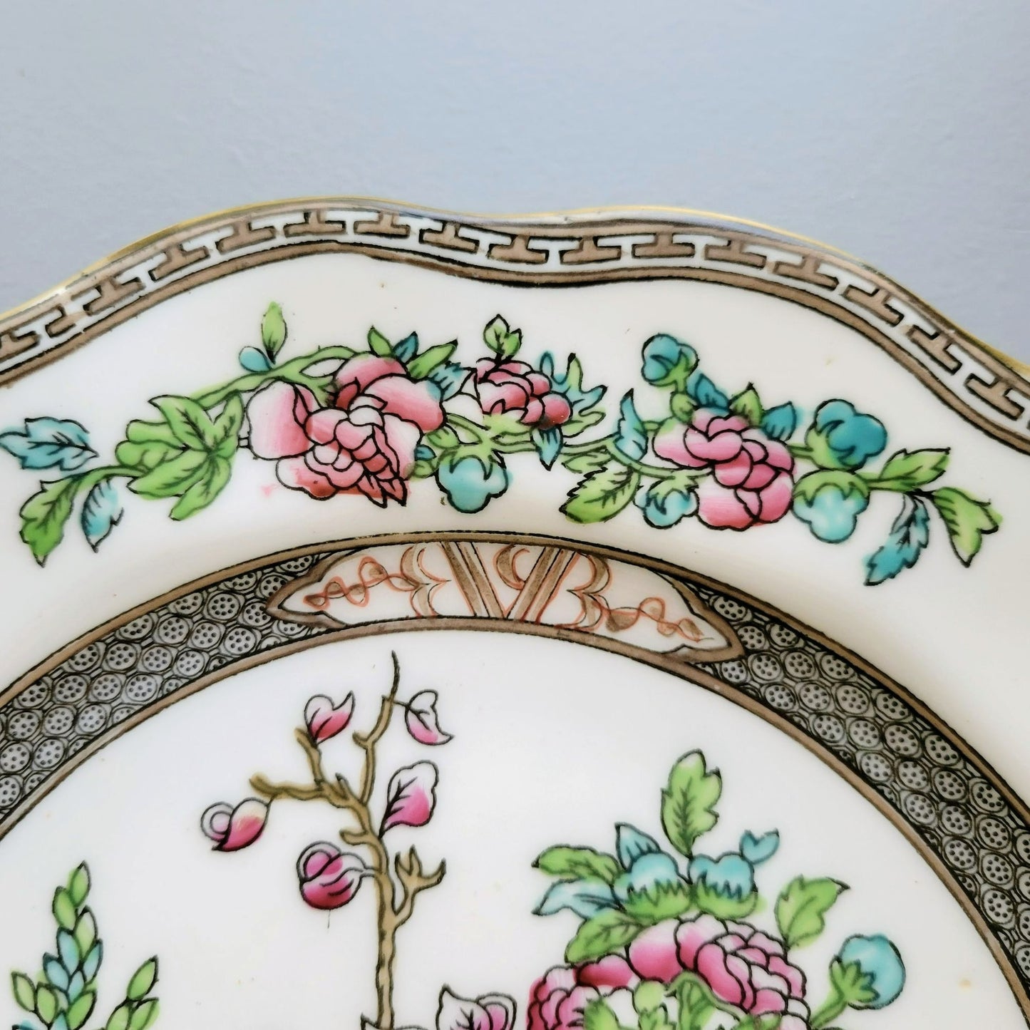 Antique Coalport Indian Tree Dinner Plate, c.1891-1920 England