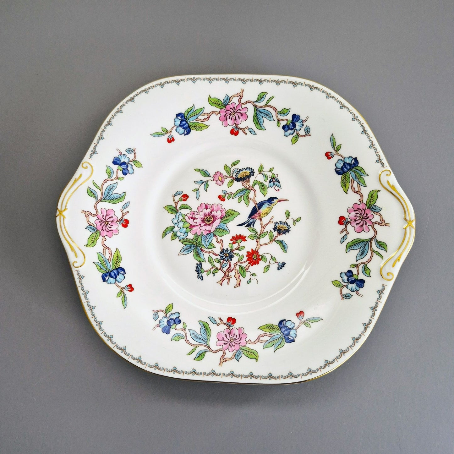 Aynsley "Pembroke" Square Cake Plate, c.1968-2015 England
