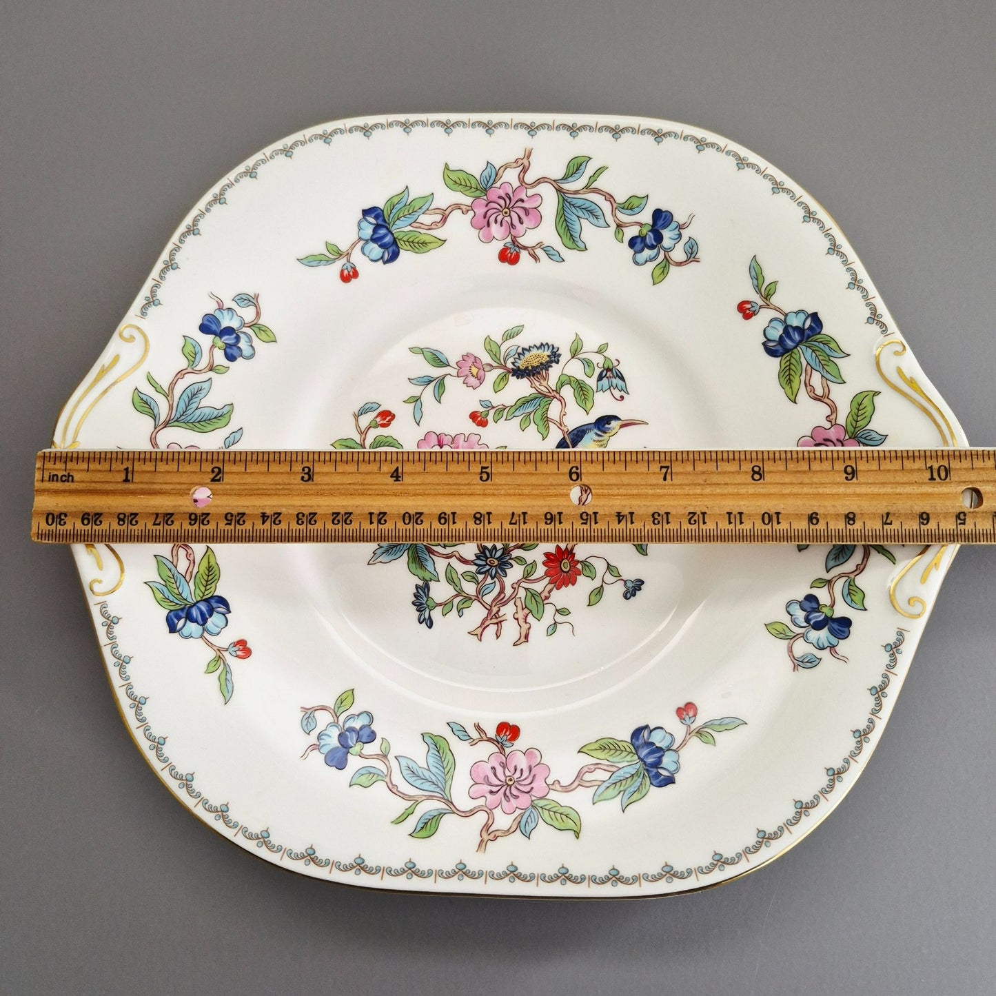 Aynsley "Pembroke" Square Cake Plate, c.1968-2015 England