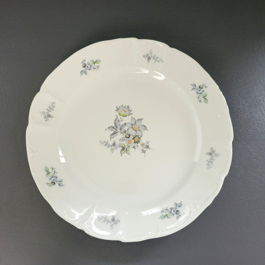 Bohemian China Wild Flower 13" Round Platter, Made in Czechoslovakia