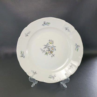 Bohemian China Wild Flower 13" Round Platter, Made in Czechoslovakia