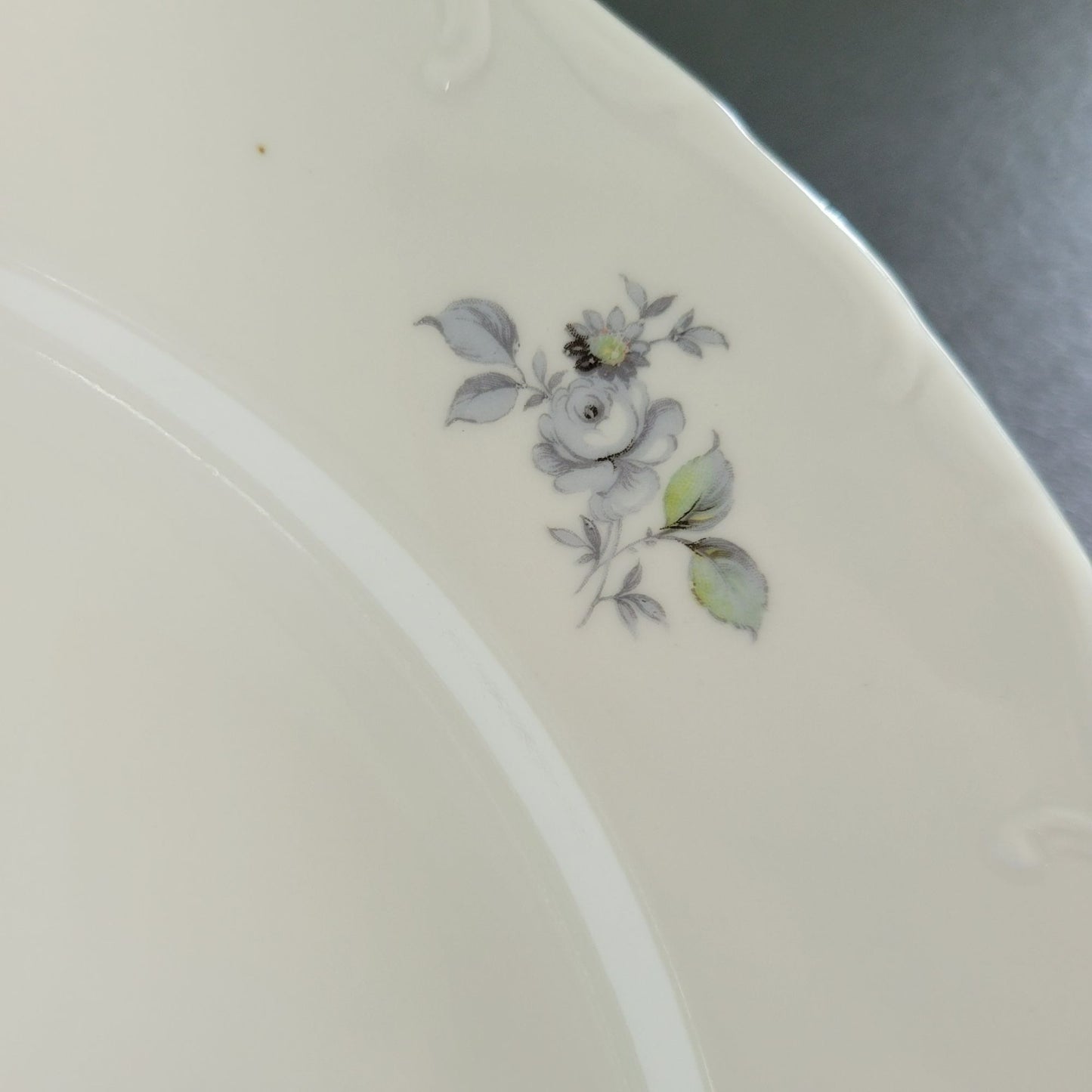 Bohemian China Wild Flower 13" Round Platter, Made in Czechoslovakia
