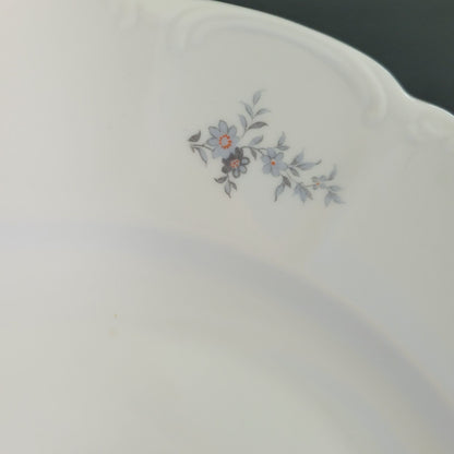 Bohemian China Wild Flower 13" Round Platter, Made in Czechoslovakia