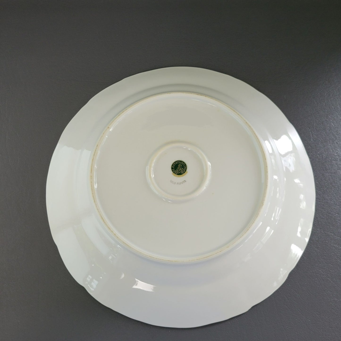 Bohemian China Wild Flower 13" Round Platter, Made in Czechoslovakia
