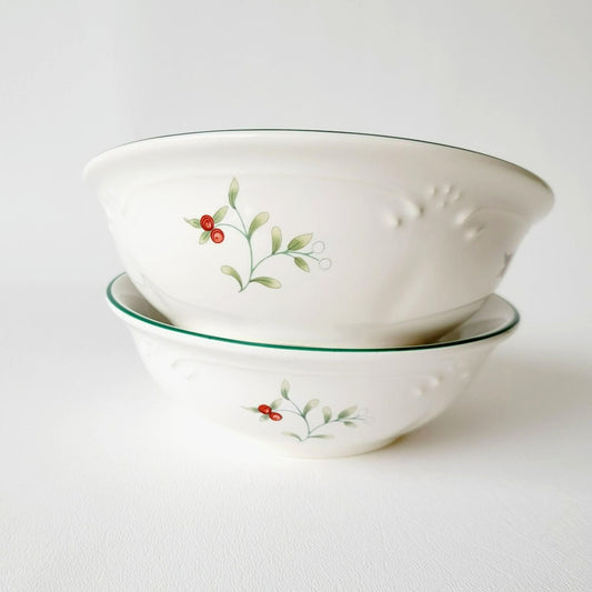 Pfaltzgraff Winterberry Cereal Bowls, Set of 2