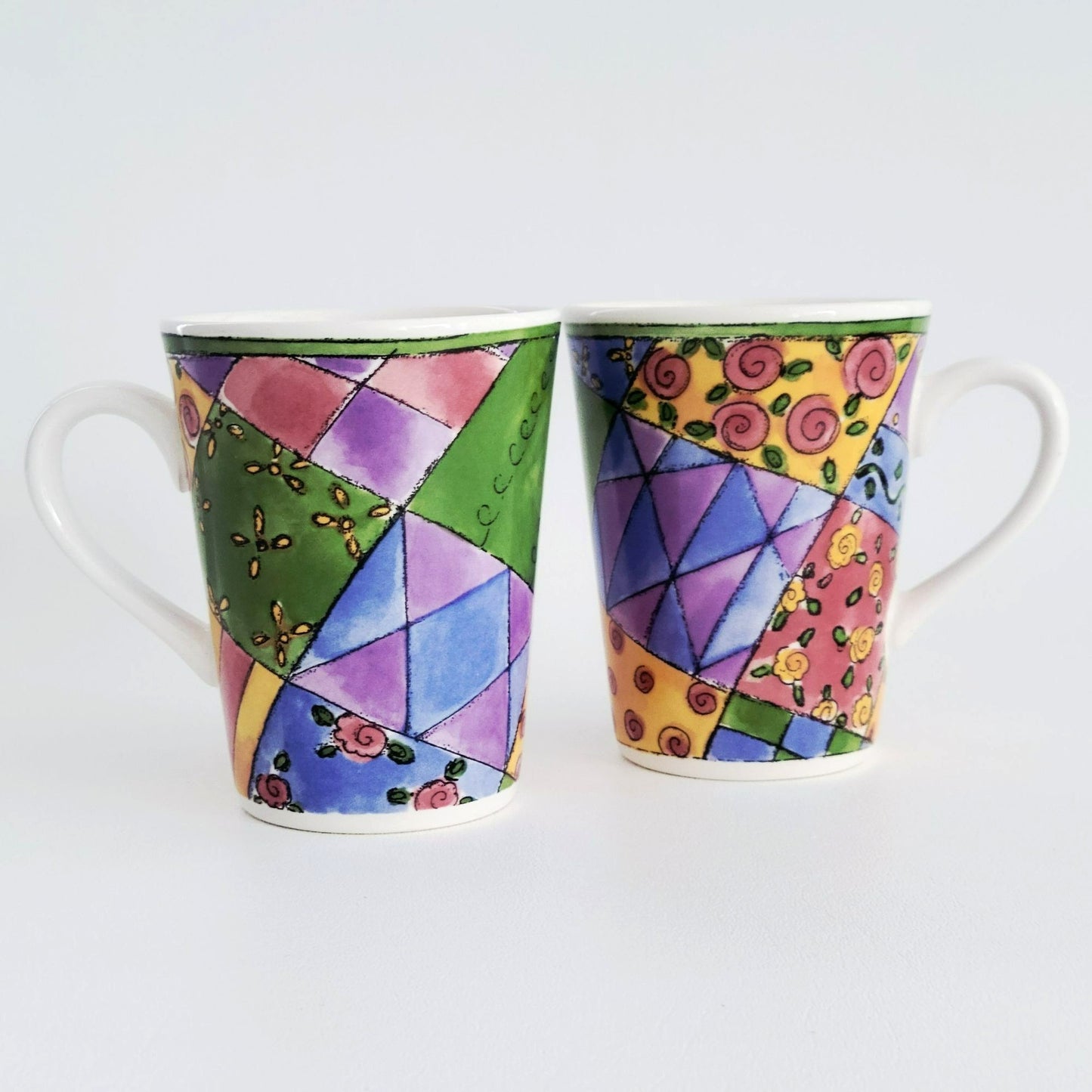 Sango The Sweet Shoppe Lemon Meringue Coffee Mug, Set of 2, c.1999-2002