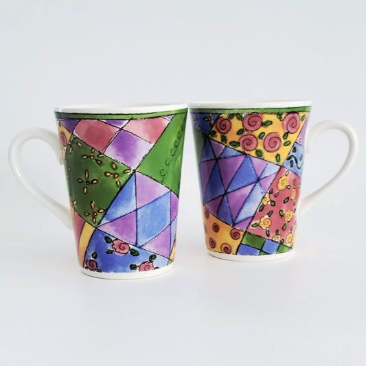 Sango The Sweet Shoppe Lemon Meringue Coffee Mug, Set of 2, c.1999-2002