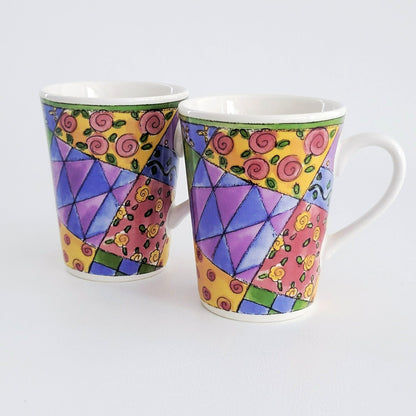 Sango The Sweet Shoppe Lemon Meringue Coffee Mug, Set of 2, c.1999-2002