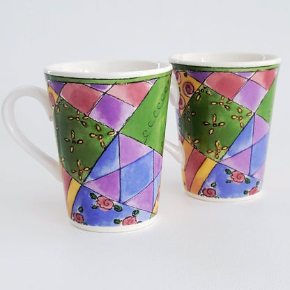 Sango The Sweet Shoppe Lemon Meringue Coffee Mug, Set of 2, c.1999-2002