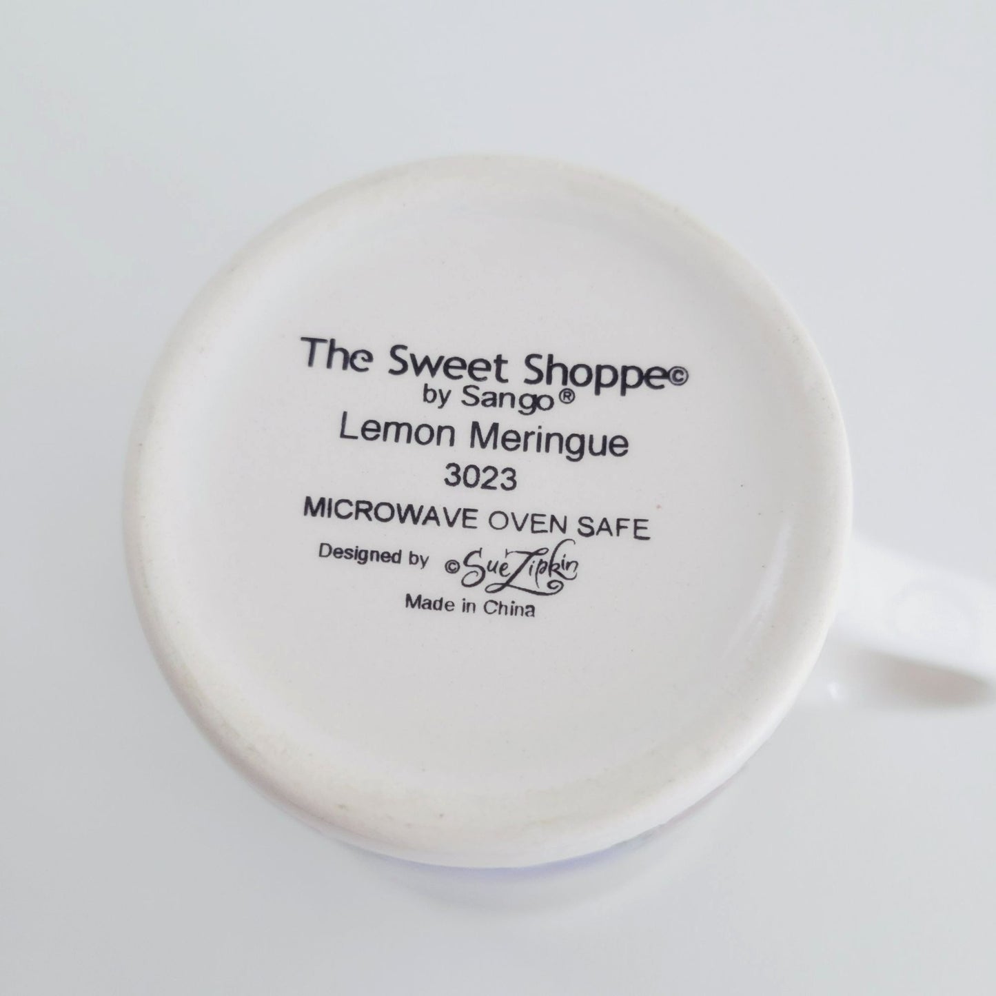 Sango The Sweet Shoppe Lemon Meringue Coffee Mug, Set of 2, c.1999-2002