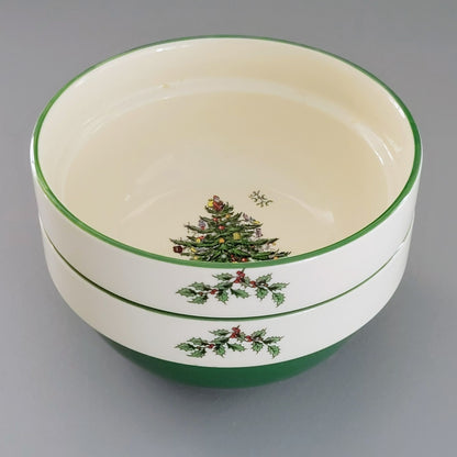 Spode Christmas Tree Stackable Cereal Bowl, Set of 2