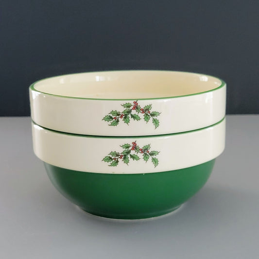 Spode Christmas Tree Stackable Cereal Bowl, Set of 2