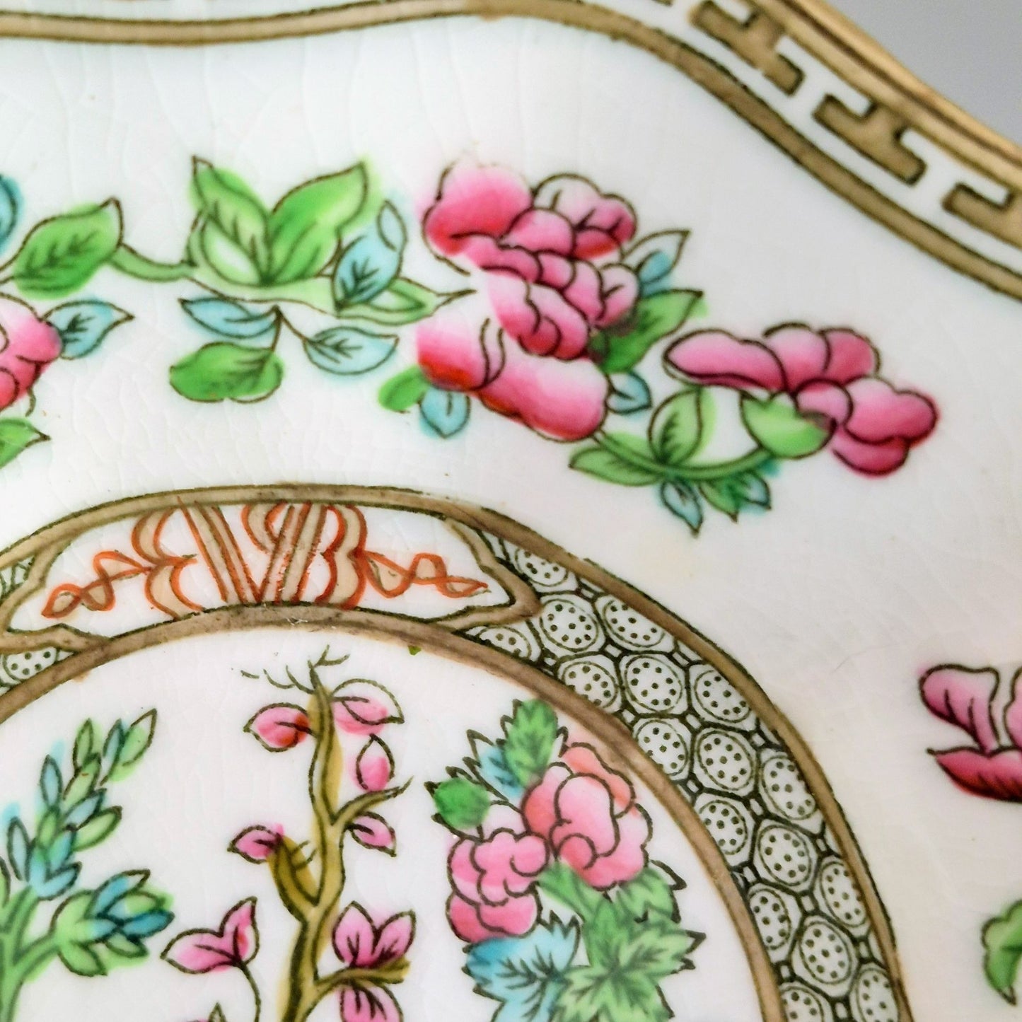 Antique Coalport Indian Tree Cereal Bowl, c.1891-1920 England