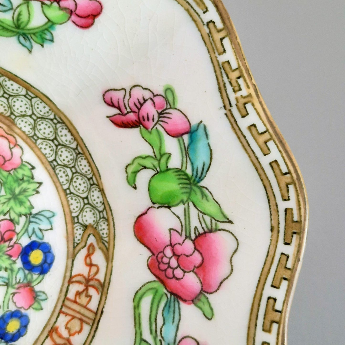 Antique Coalport Indian Tree Cereal Bowl, c.1891-1920 England