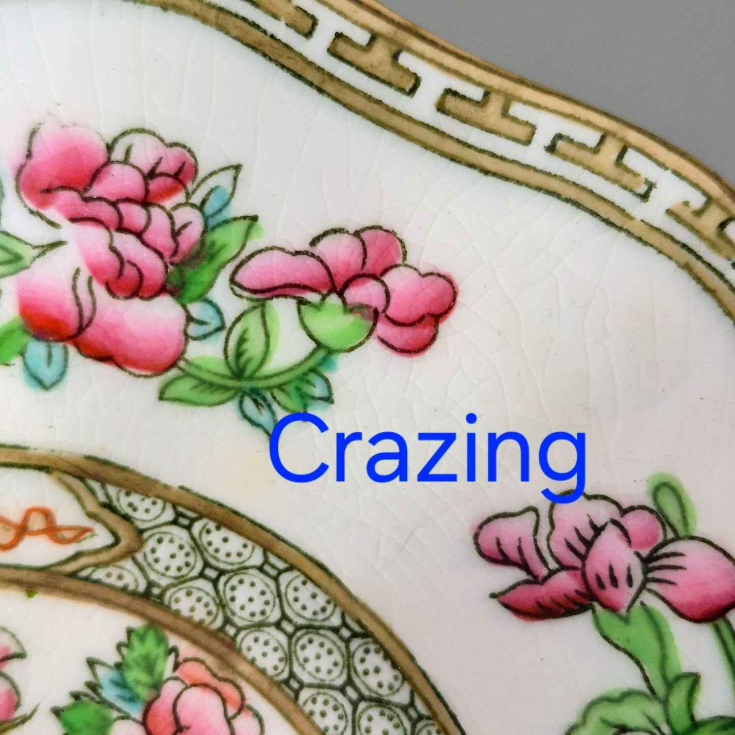 Antique Coalport Indian Tree Cereal Bowl, c.1891-1920 England