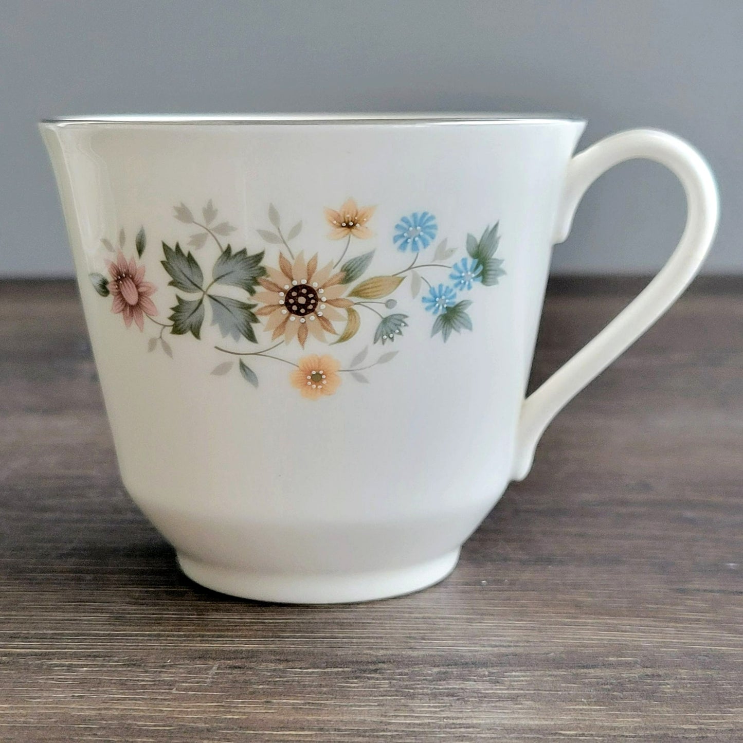Vintage Royal Doulton Pastorale Teacup & Saucer, 2 Sets, c.1970-90s England
