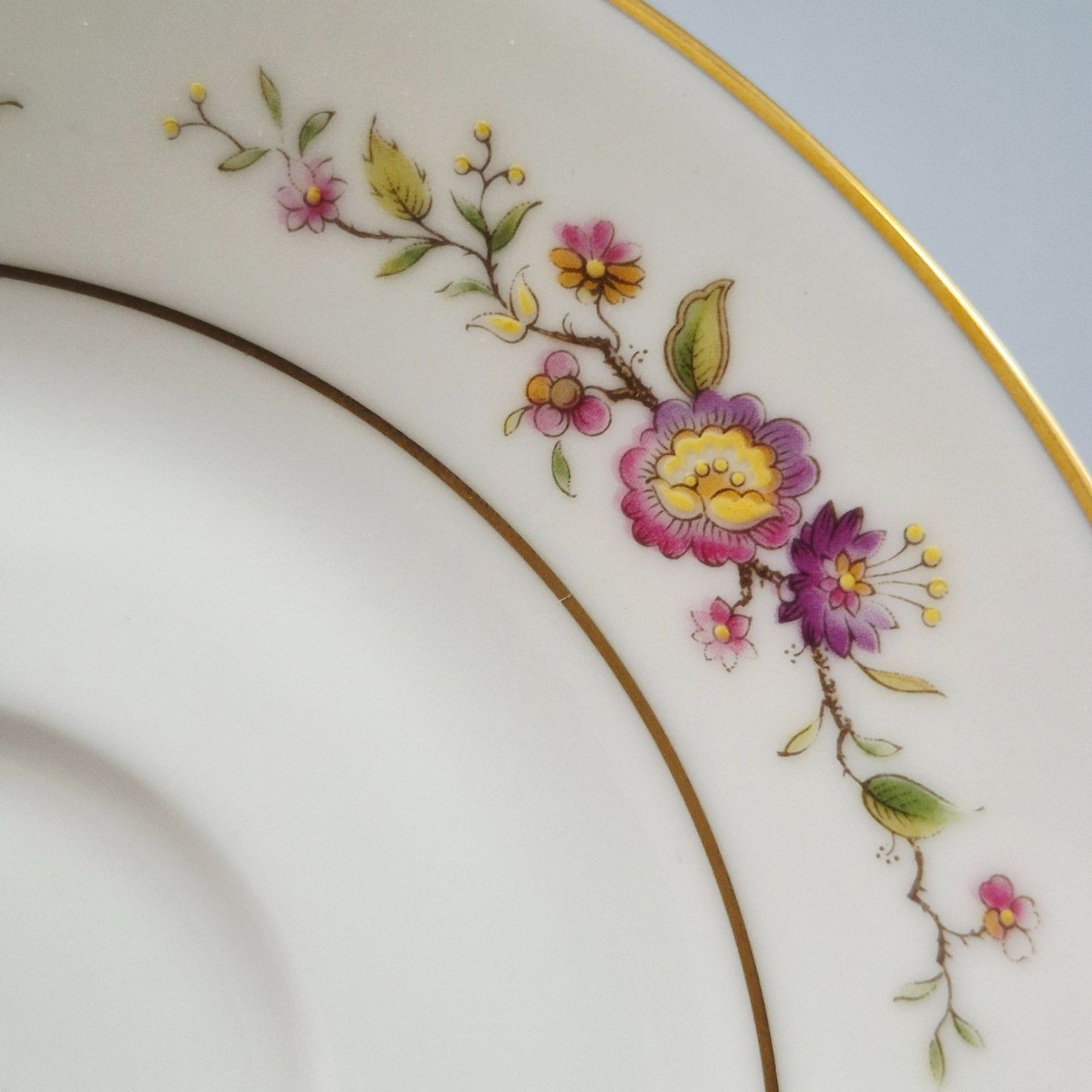 Noritake "Asian Song" Teacup & Saucer, 2 Sets, c.1972-86 Japan