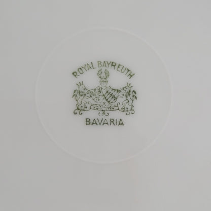 Royal Bayreuth Bridal Rose Tapestry Bread Plate, Set of 2, Germany c.1902-46