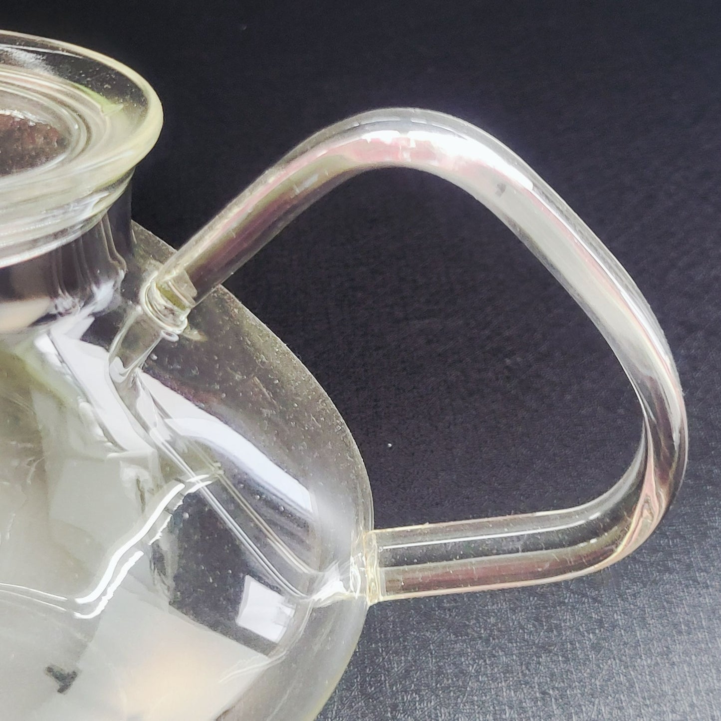 Vintage Schott Verran Clear Jenaer Glass Teapot, Made in Germany