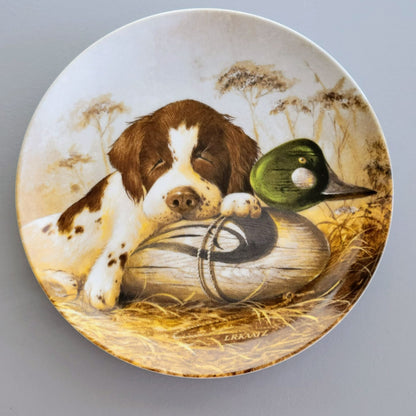 Edwin M. Knowles Co. Dog Tired-The Springer Spaniel Plate, c.1987